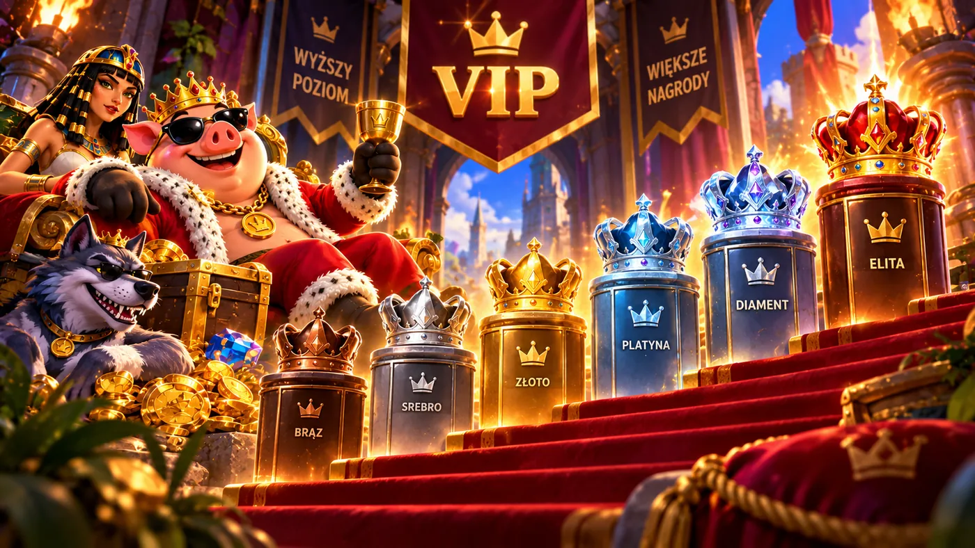 Schody VIP CrazyTower: Brąz, Srebro, Złoto, Platyna, Diament i Elita